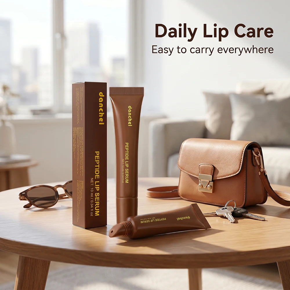 Peptide Lip Serum Instant Hydration Deep Nourishment Anti-Oxidation Smooth Fine Lines Plumping High Gloss Glass Lip Makeup Zpaxo