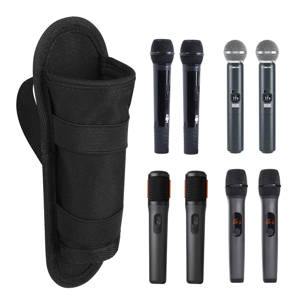 Microphone Storage Bag Lightweight Mic Holder Universal Case Partybox