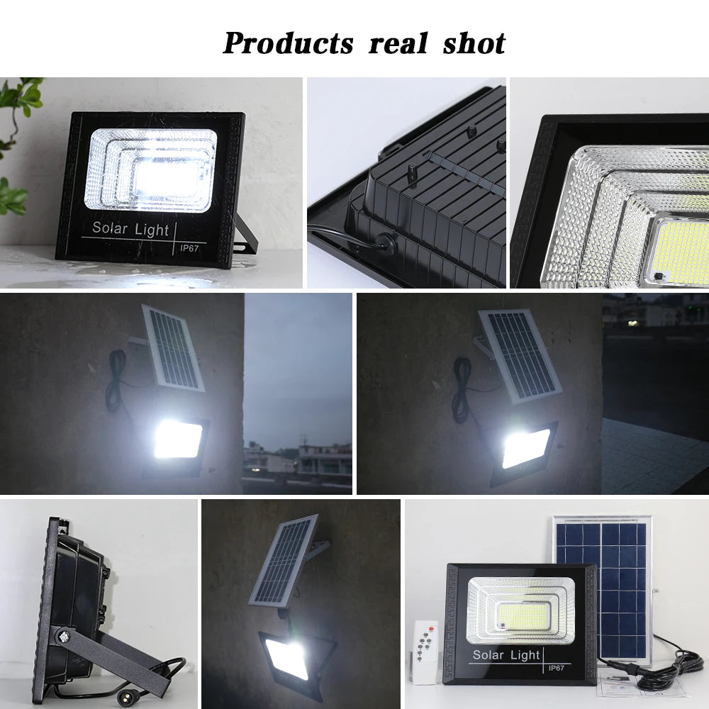 50W Brightness Solar Street Light Outdoor Flood Remote Reflector Zpaxo