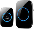 Wireless Waterproof Doorbell Kit Distinguish Front Rear Doors over 1000ft Range 60 Chime 5 Levels Volume Control Door Bell Chime Zpaxo 1 button 1 bell 100V-240V US Plug