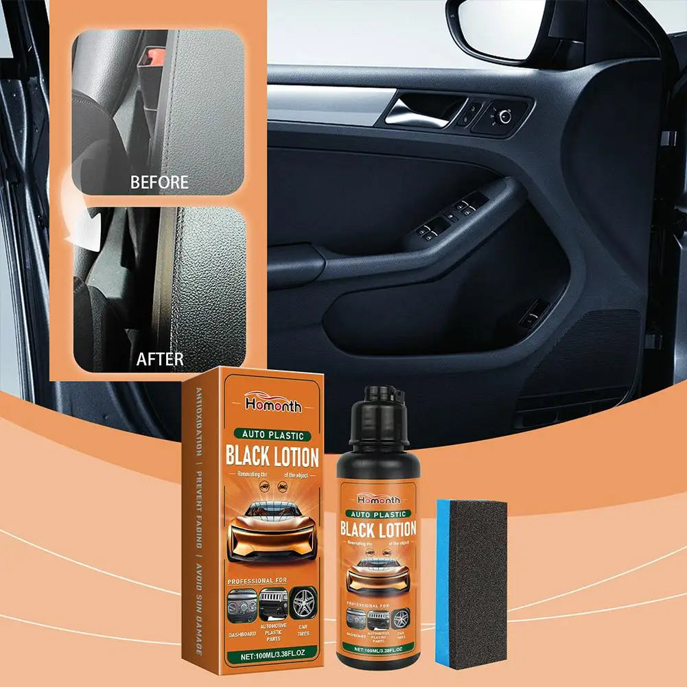 Car Plastic Restorer Spray – Deep Clean & Hydrophobic Coating Car Interior Restorer Zpaxo