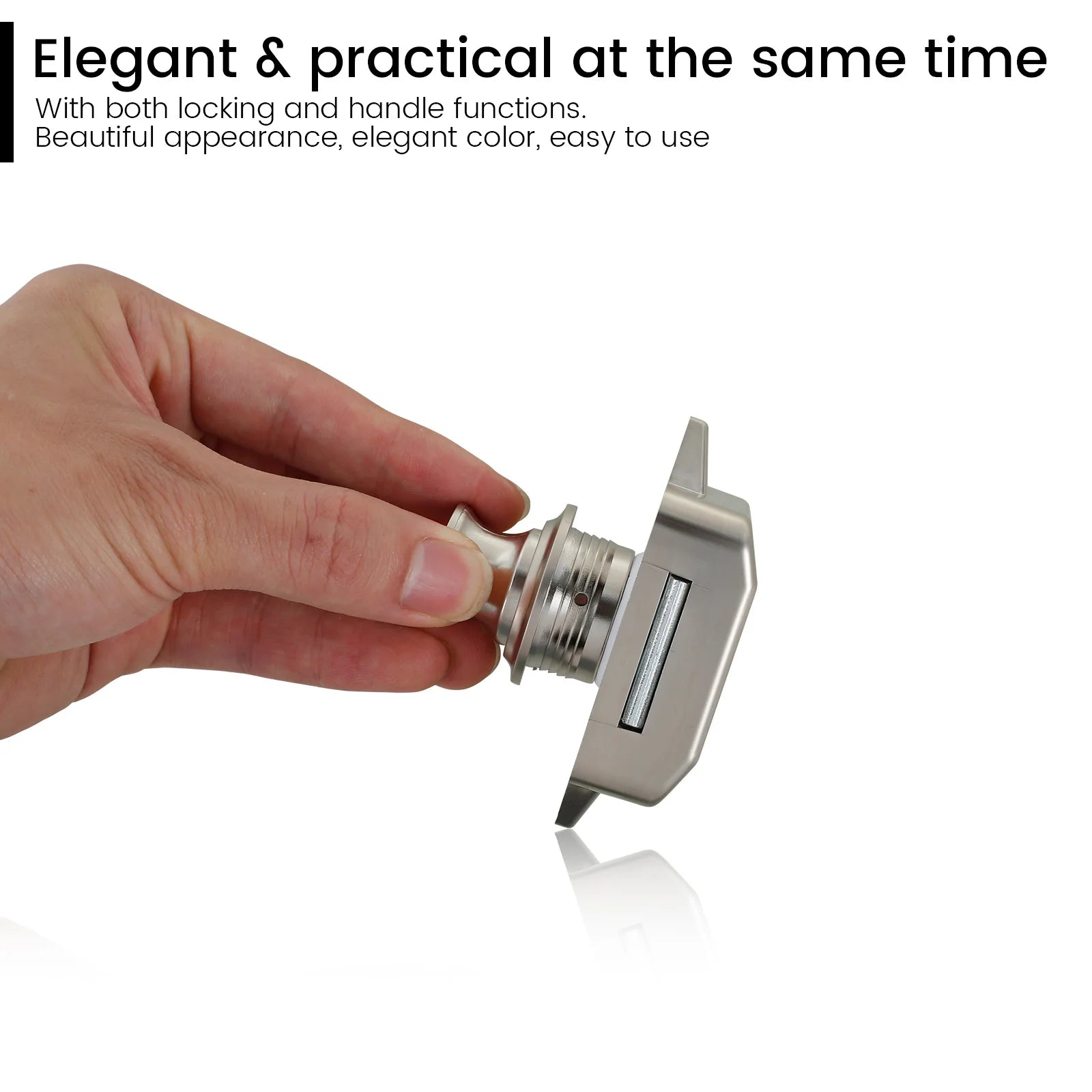 10Pcs Push Button Latch Keyless Cupboard Locks Elegant Cabinet Door Catch Decorative Push Button Latch Door Catch for RV Drawer Zpaxo