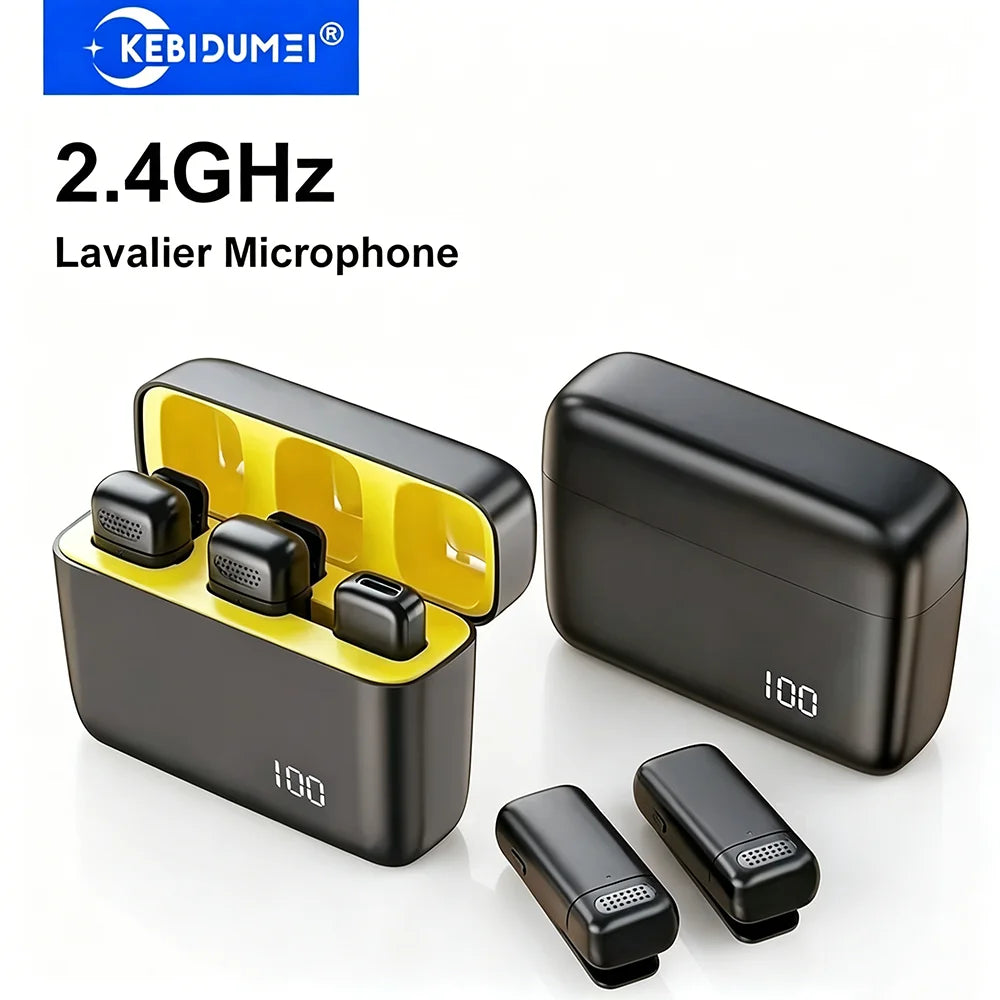 KEBIDUMEI Wireless Lavalier Microphone Microphones Mini Noise