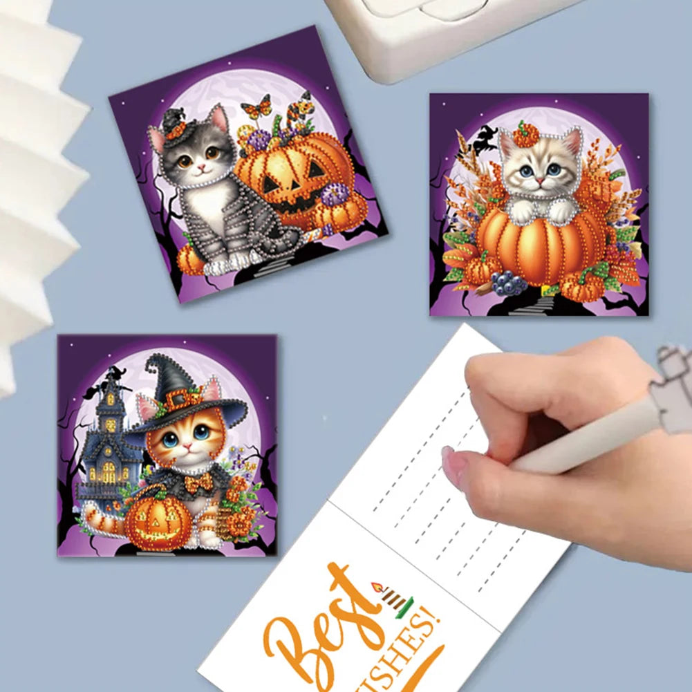 Halloween Cards Diamond Painting Greeting Card DIY Embroidery