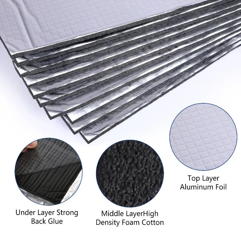 Sound Deadener Mat Cars Heat Shield Dampening Material Moistureproof
