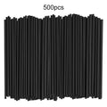 500Pcs Disposable Straws Black 13cm Plastic Coffee Cocktail Stirrers Straws Drink Tube Bar Party Accessories Zpaxo 13cm