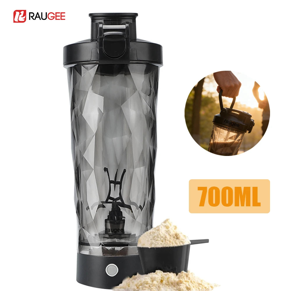 Electric Protein Shaker Bottle Automatic Mixing Cup USB Rechargeable