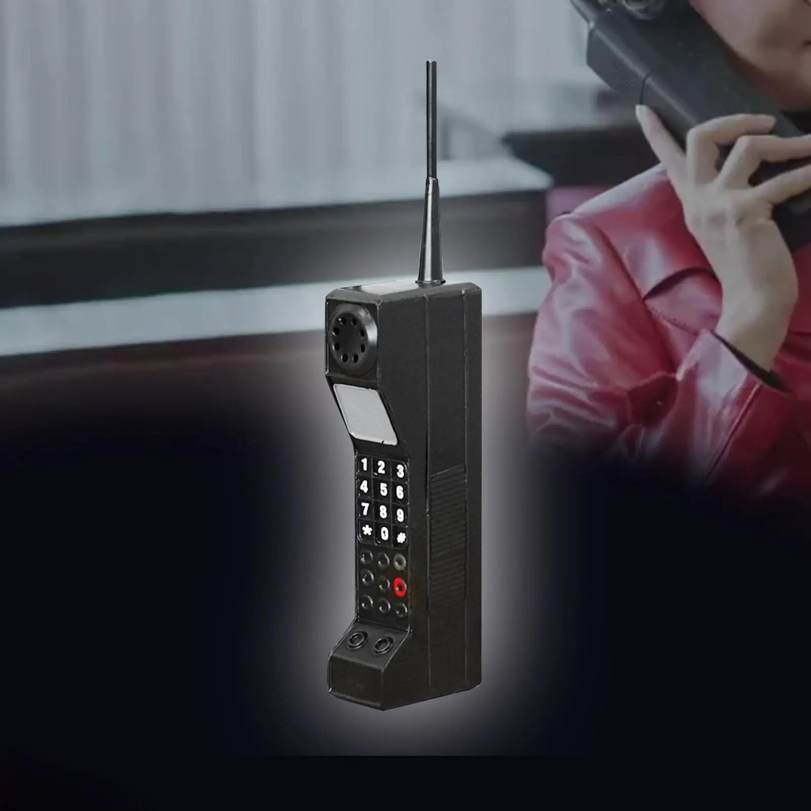Vintage Style Brick Phone Decor 80S 90S Old Fashioned Cellular Phone Model for Halloween Party Desktop Living Room Stage Zpaxo Default Title