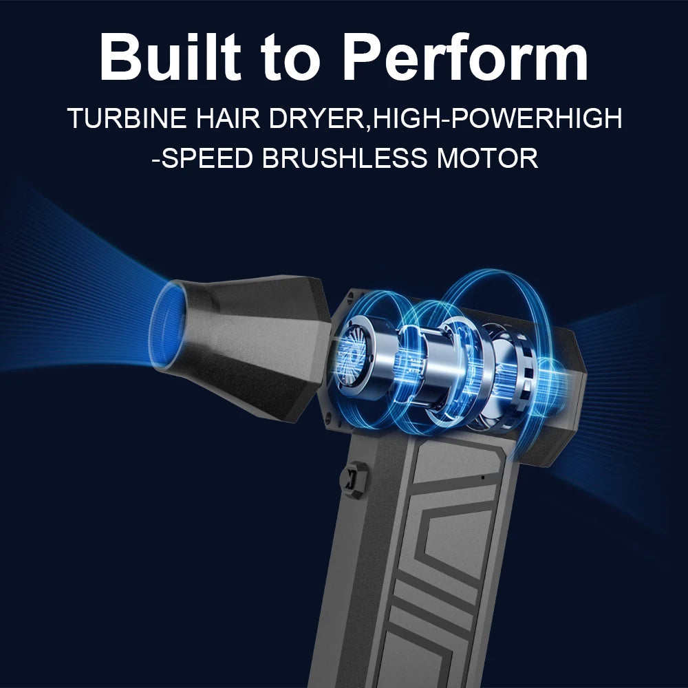 Cleaning Blower Tool Car Blowing Snow 130000RPM Type-c Charging