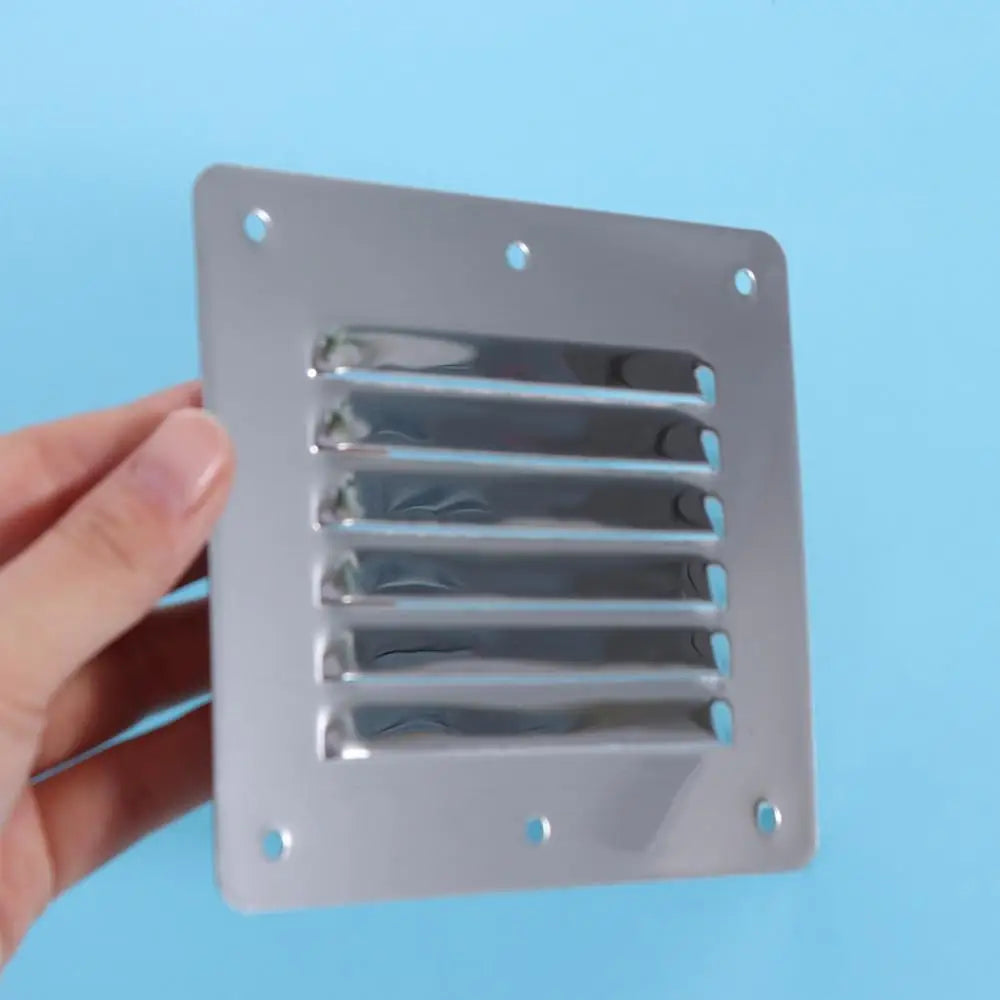 Square Flat Dryer Vent Cover Silver Ventilation Covers Louvered Vent Cover Stainless Steel Resistance Window Square Vents Boats Zpaxo