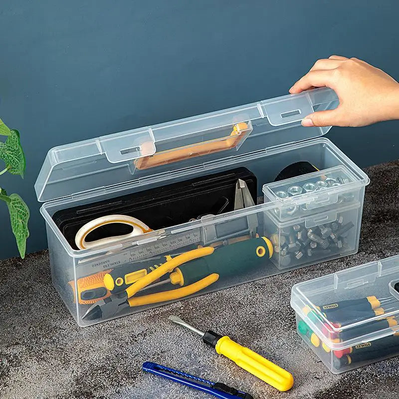 Handheld Tool Parts Storage Box Multi-compartment Organizer Sorting