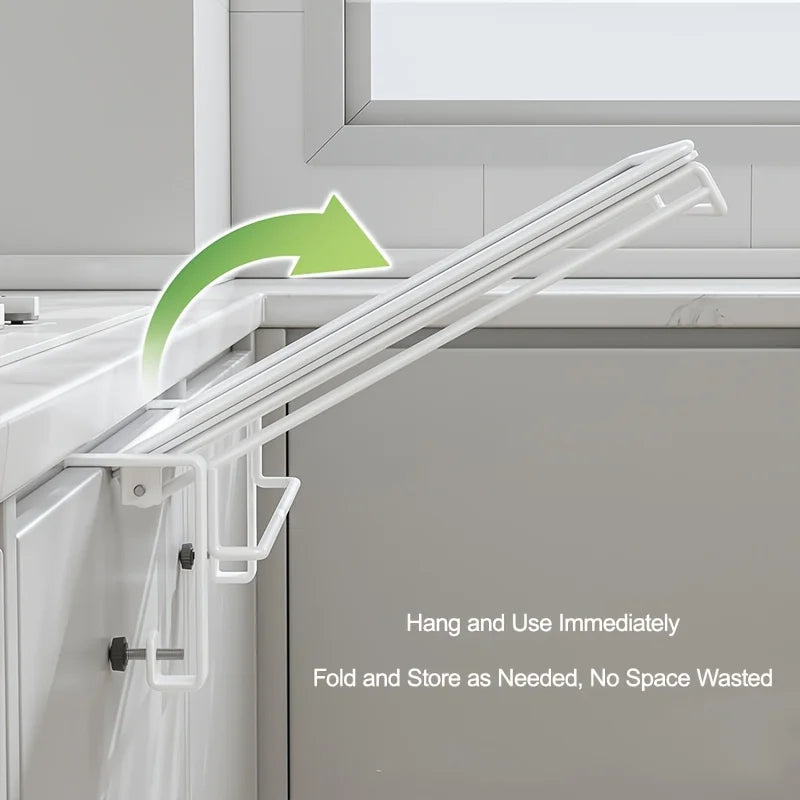 Foldable Cabinet Door Shelf Countertop Storage Partition Board