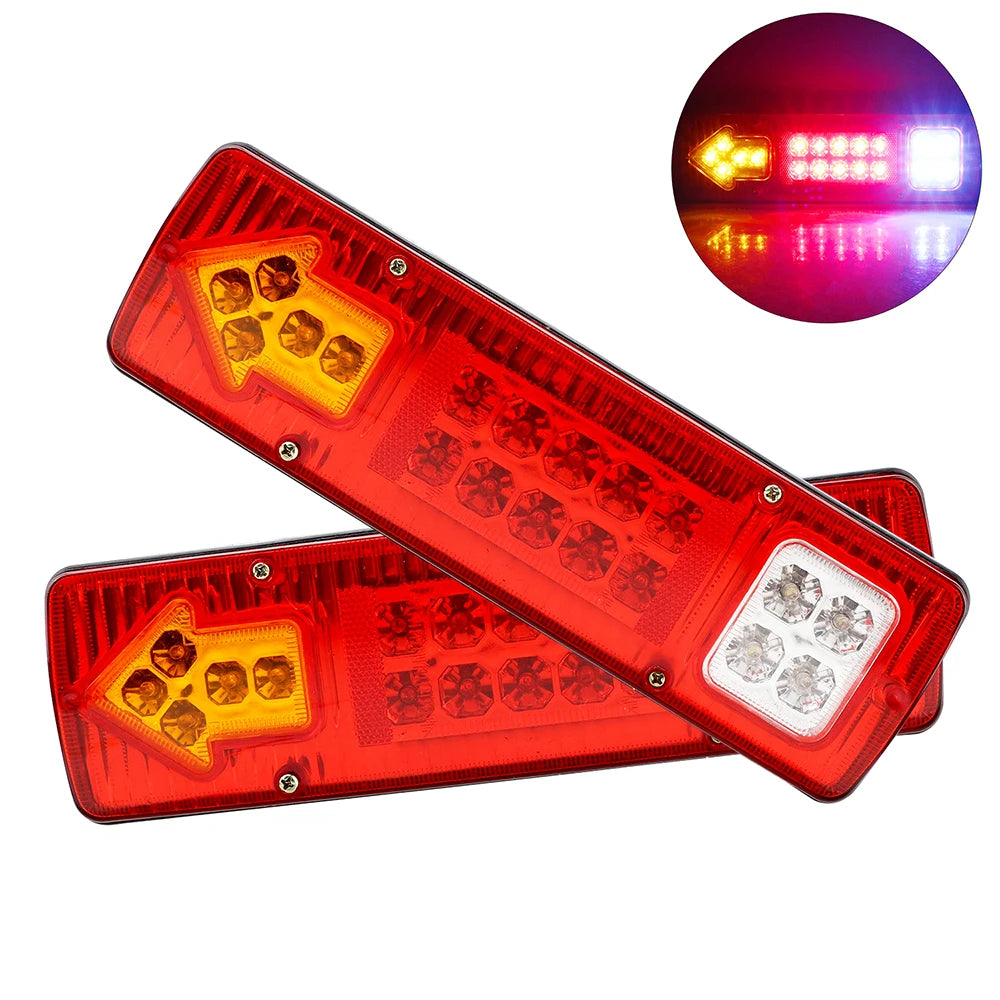 Indicator Lamp Trailer Lorries Boat Truck 19LED Tail Lights Turn