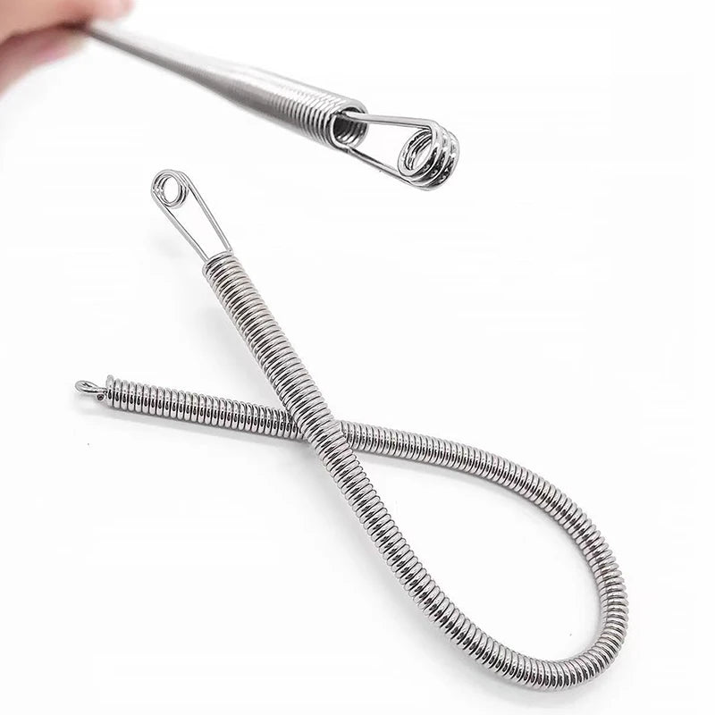 Bendable Spring Threading Tool Stainless Steel Drawstring Threader Zpaxo