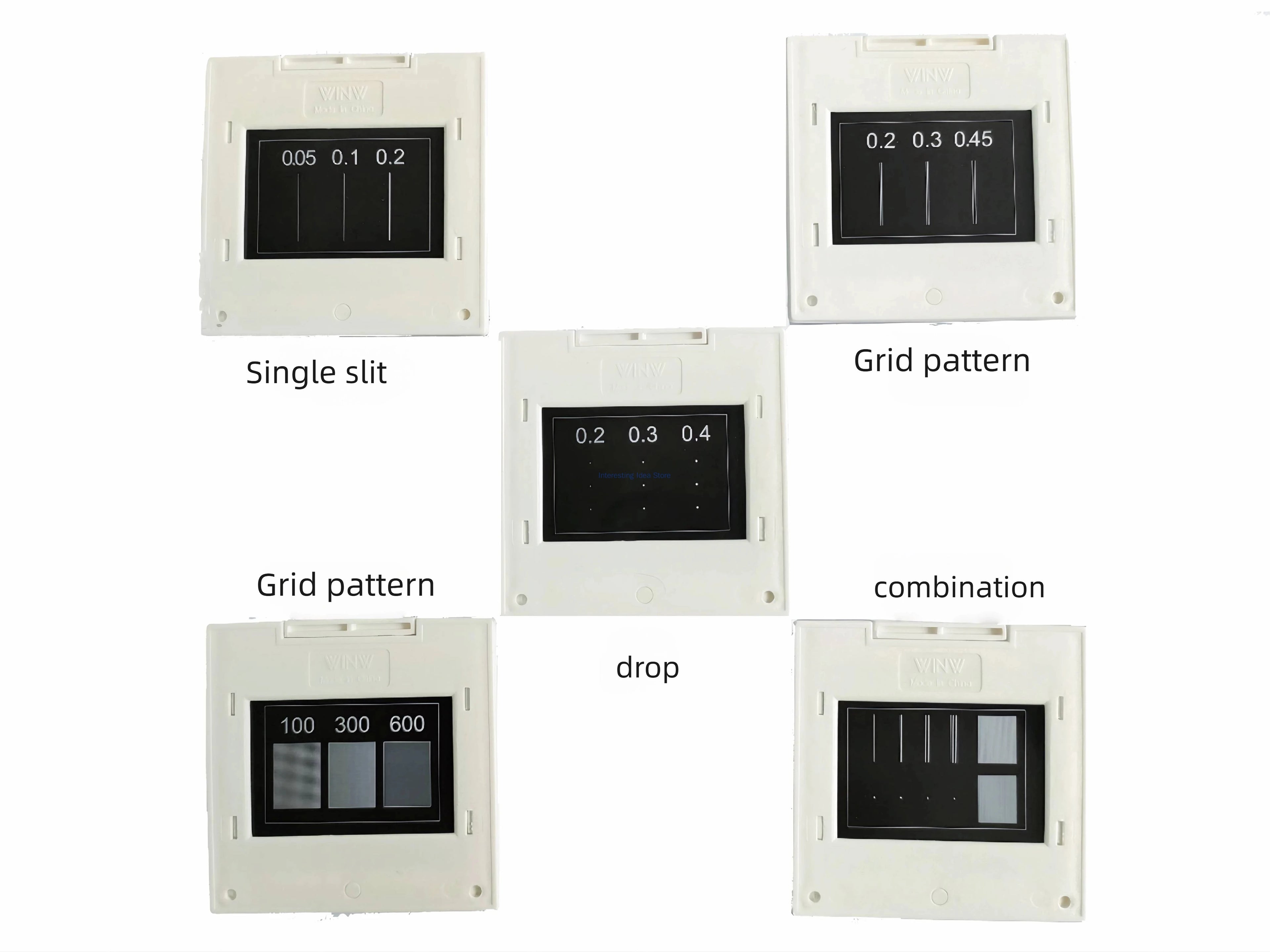 Interference Diffraction Filter Grating Single and Double Slit Experimental Instrument Observation Force Square Zpaxo