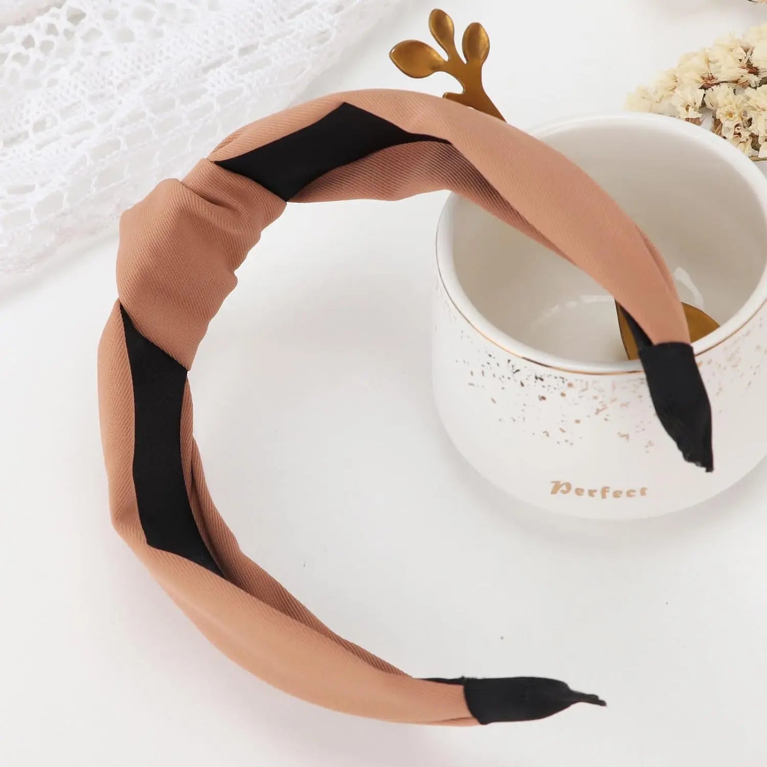 Boho Knotted Headbands – Wide Soft Stretch Non-Slip Women Set
