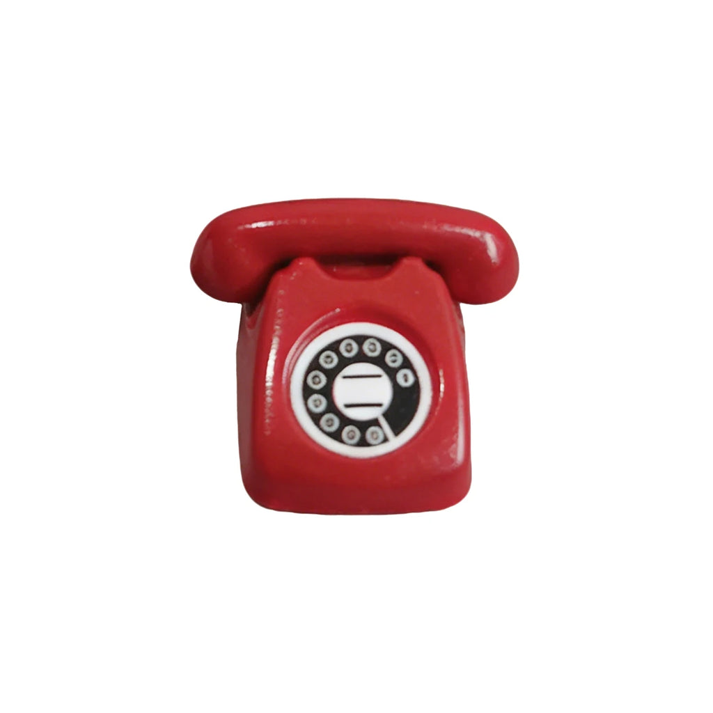 1:12 Miniature Vintage Rotary Telephone – Dollhouse Retro Phone