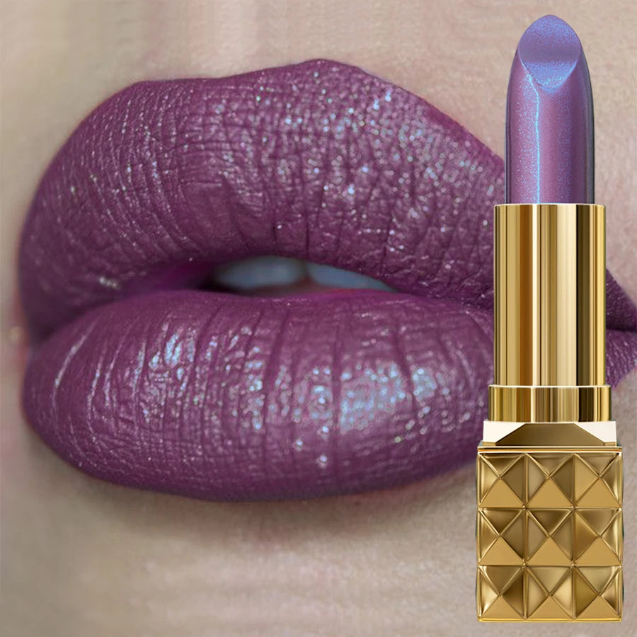 Sexy Glitter Lipstick Flash Lasting Easy Diamond Lip Tint Shiny