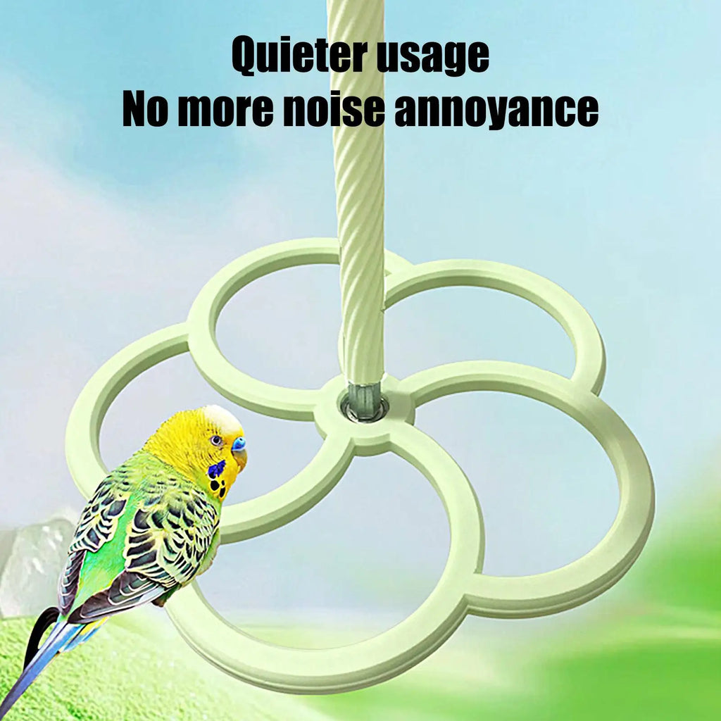 Rotating Windmill Parrot Perch Toy – Bird Cage Enrichment Bird Cage Toy Zpaxo