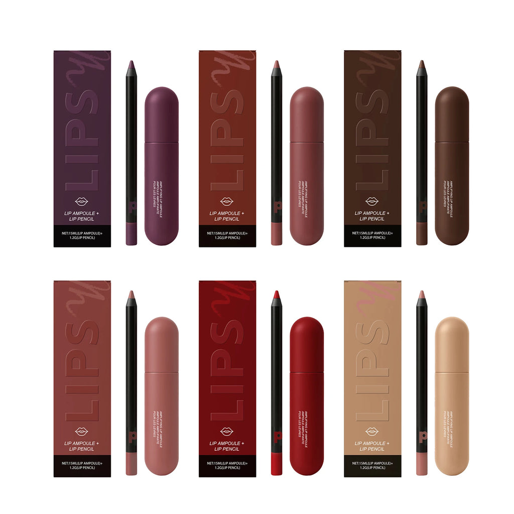 Nicotinamide Lip Serum & Lipliner Kit – Plump & Moisturize Lip Serum Kit Zpaxo