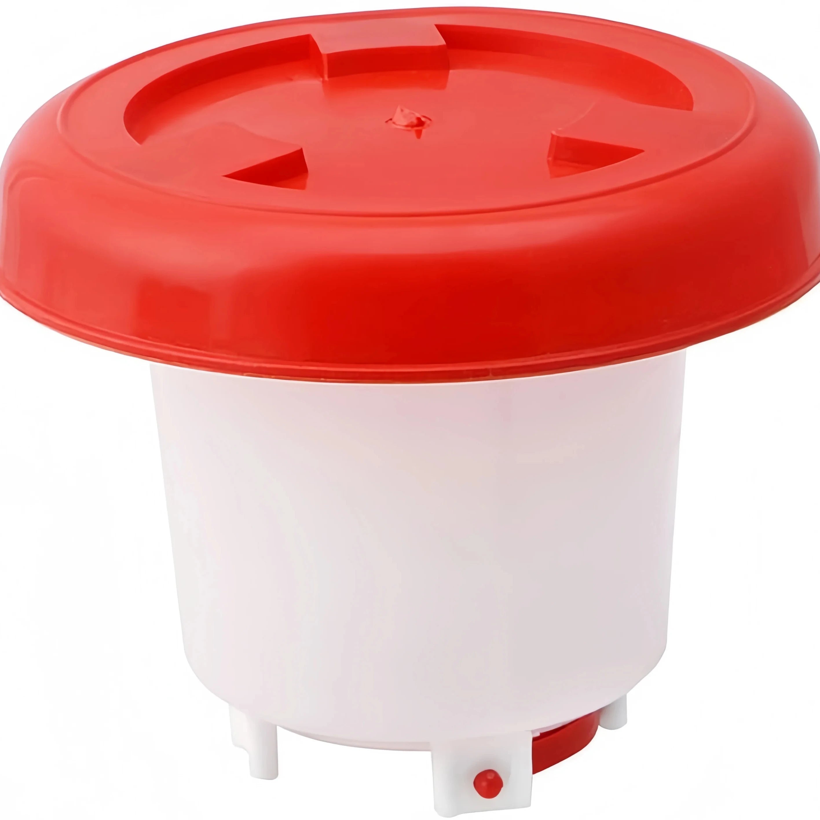6L Automatic Chicken Coop Water Dispenser Chicken Water Dispenser Water Outlet with Switch Plastic Poultry Drinking Bucket Zpaxo