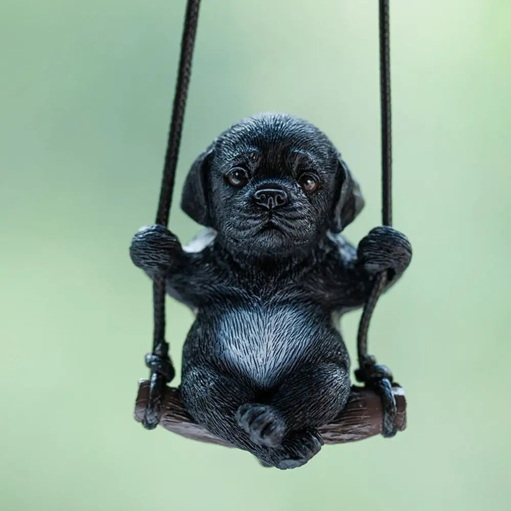 Trend Swing Dog Auto Interior Accessories Decoration Sunglasses Car Pendant Bulldog Resin Car Hanging Gift Zpaxo style 1