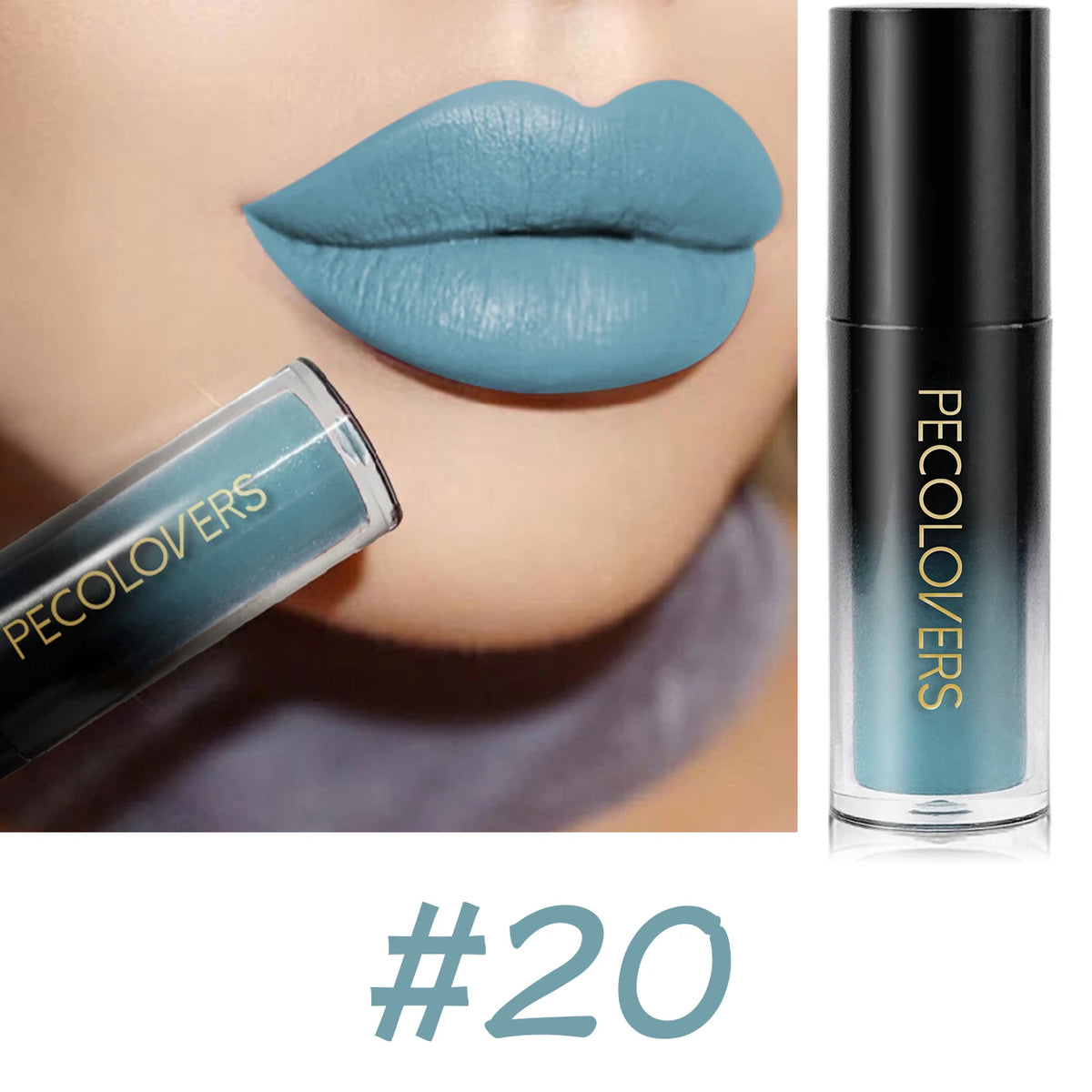 Velvet Matte Lipstick Sexy Red Lip Gloss Waterproof Long Lasting Easy Coloring Non-fading Non-stick Cup Liquid Lip Stick Zpaxo 20