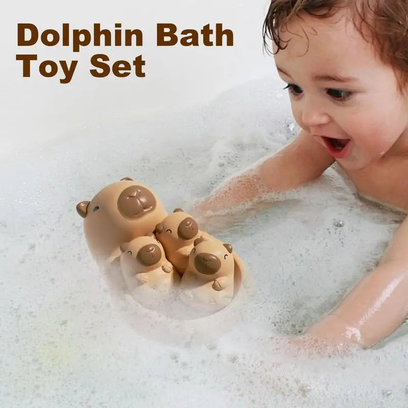 Bath Toys For Kids Soft Bathtub Capybara Toy For Babies Floating Interactive Water Play Capybara Animal For Shower Pool Beach Zpaxo