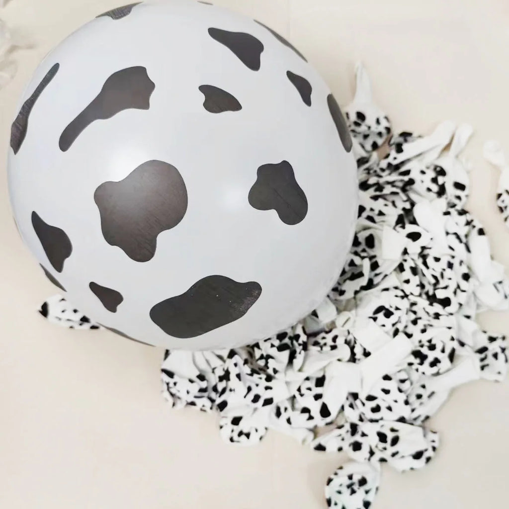 10 20 Milk Cows Print Latex Balloons Kids Birthday Party Decorations