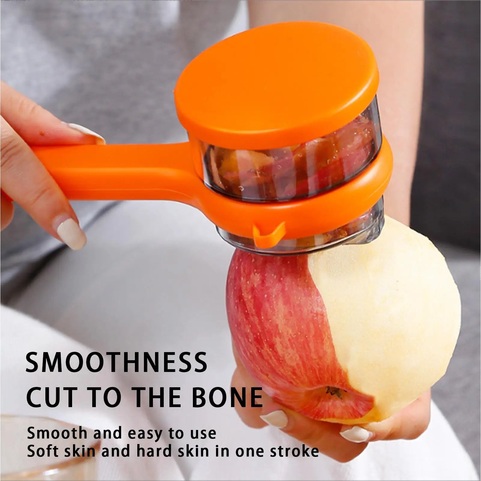 Fruit Vegetable Peeler Container 2-in-1 Stainless Steel Peeling Knife