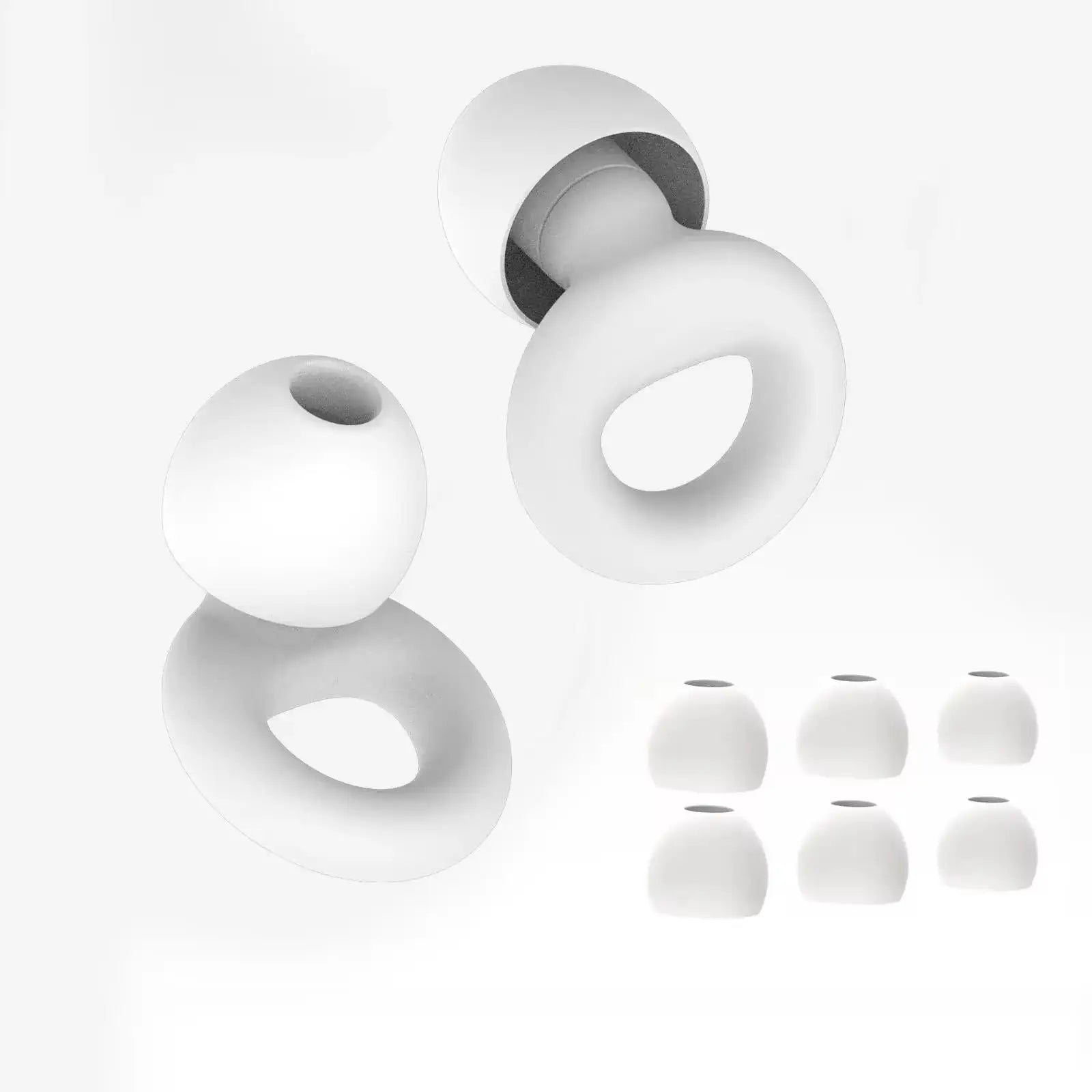 Mute Ear Plugs For Sleeping Noise Reduction Super Soft Reusable Hearing Protection Anti Noise Earplugs For Concerts Travel Work Zpaxo 1sets White