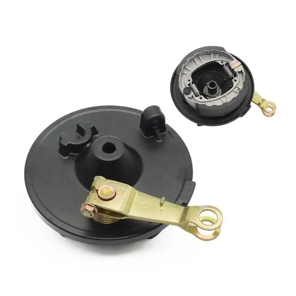 110 Type 110 Front Drum Brake Sensitive Braking Aluminum EBike Front Drum Brake Thickened Material 10mm Holes Front Wheel Brake Zpaxo