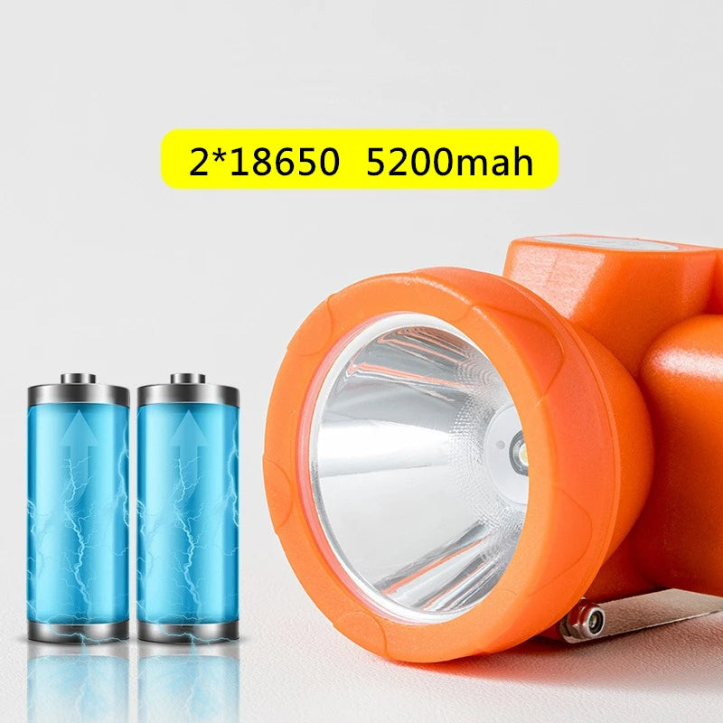 IP68 80W LED Headlamp – 1200m Beam, 18650 Battery Included LED Headlamp Zpaxo