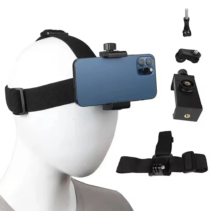 Universal Head Mount Strap Mobile Phone Stand Clip Iphone Smartphone