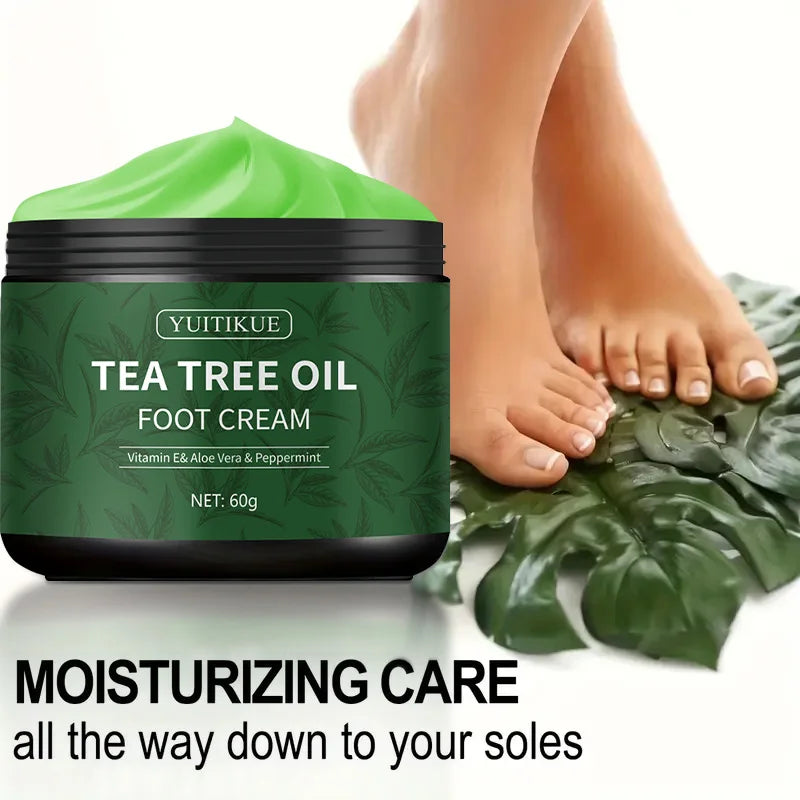 YUITIKUE Tea Tree Foot Cream 60g – Deep Moisturizing & Soothing Foot Cream Zpaxo