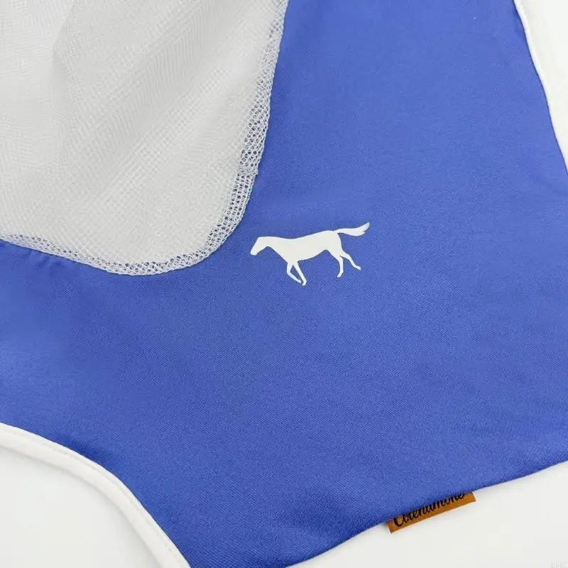 Head Cover Horse Supplies Breathable Mesh Netted Mask Comfortable Face Cover Zpaxo CN