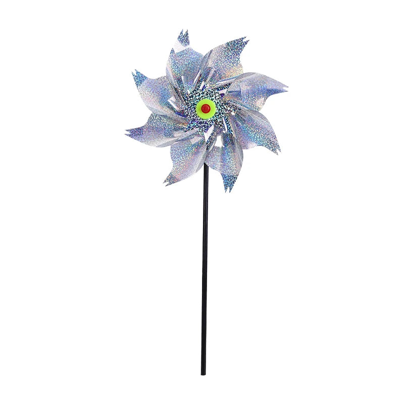 Rotating Laser Bird Repellent Windmill Reflective Pinwheels Anti
