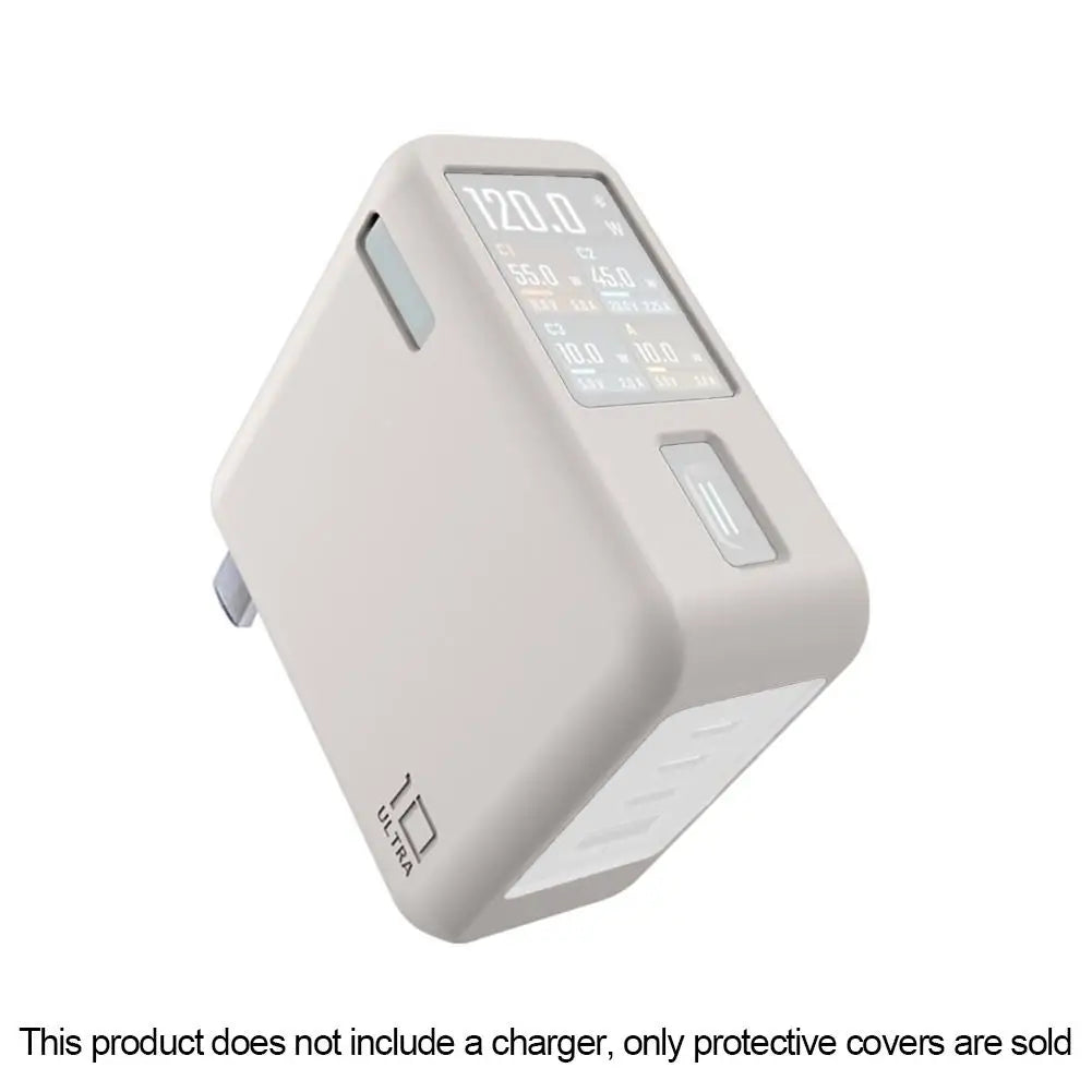 CUKTECH 10 GaN Charger Silicone Case – Dustproof & Shockproof Charger Protective Case Zpaxo gray CN