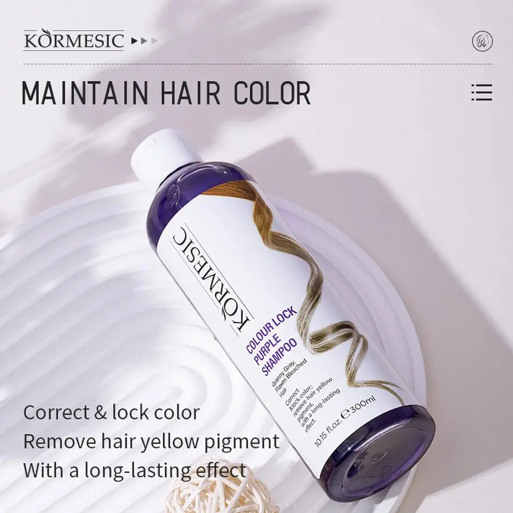 Keratin Purple Shampoo – Color Lock, Anti-Yellow, Repairs Bleached Hair Purple Toning Shampoo Zpaxo
