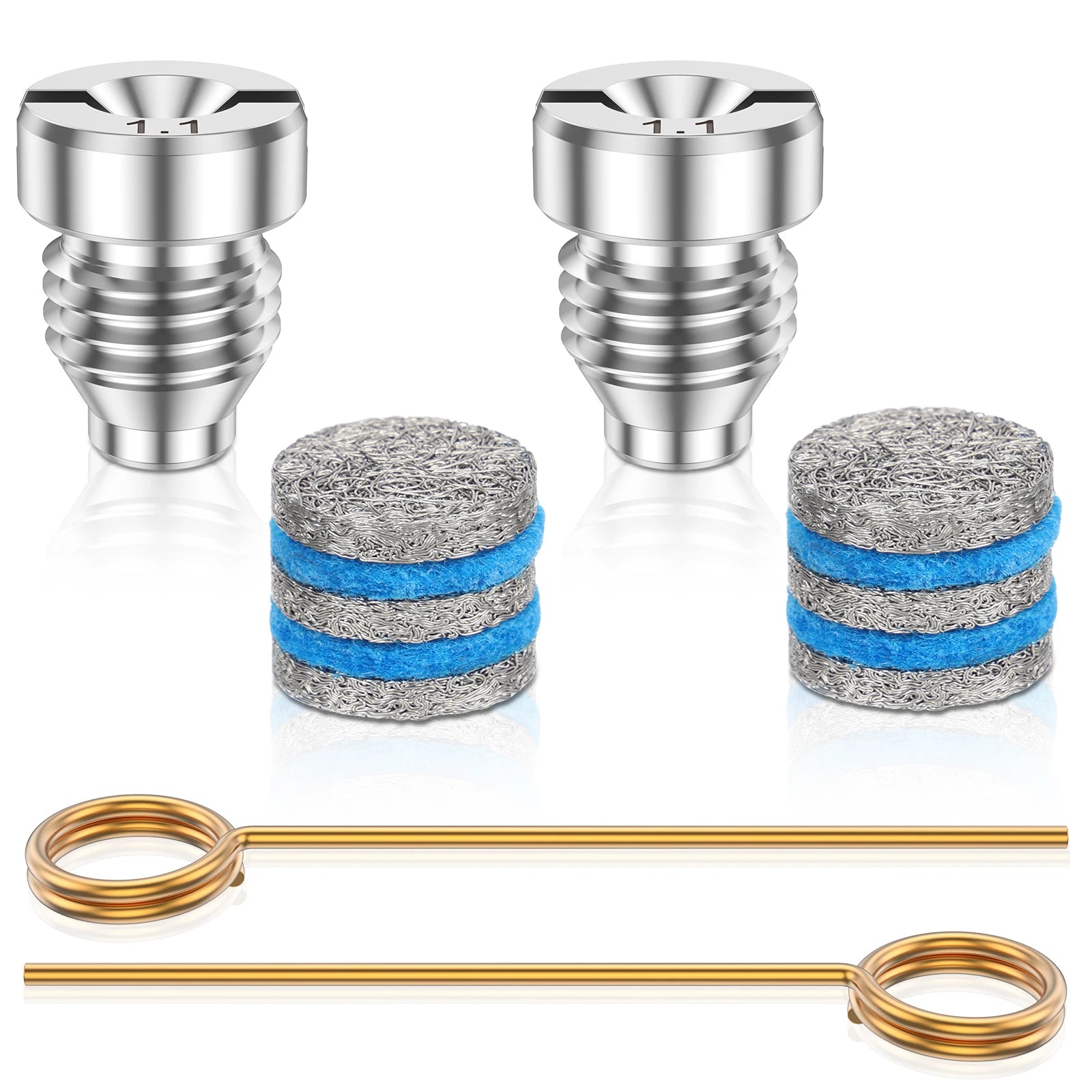 1.1 mm Stainless Steel Nozzle Rust Resistant Foam Maker Replacement Heat Resisting Orifice Nozzle Tip for Most Pressure Washer Zpaxo