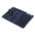 Parking Car Interior Anti-skid Pad 4-in-1 Number Card Auto Phone Zpaxo blue