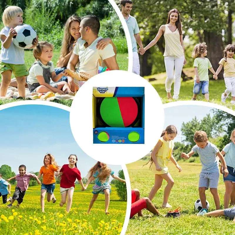 Throw And Catch Ball Set Ball Toss Game For Kids Sticky Sports Toy Equipment Parent-Child Interaction For Play Activities Zpaxo