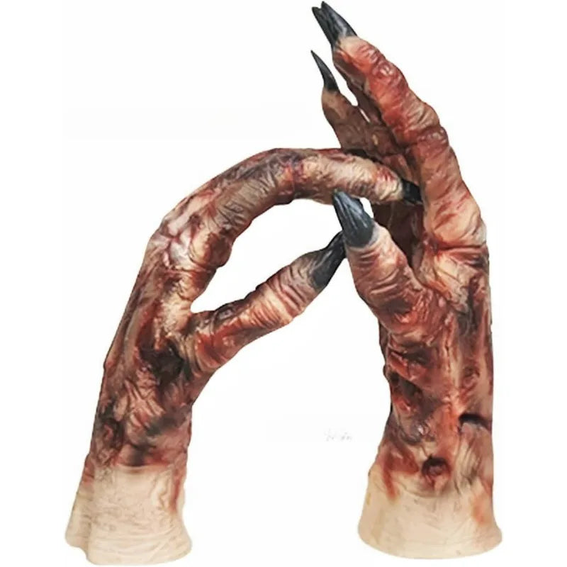 Lifelike Mummy Body Latex Glove Halloween Easter Realistic Costume