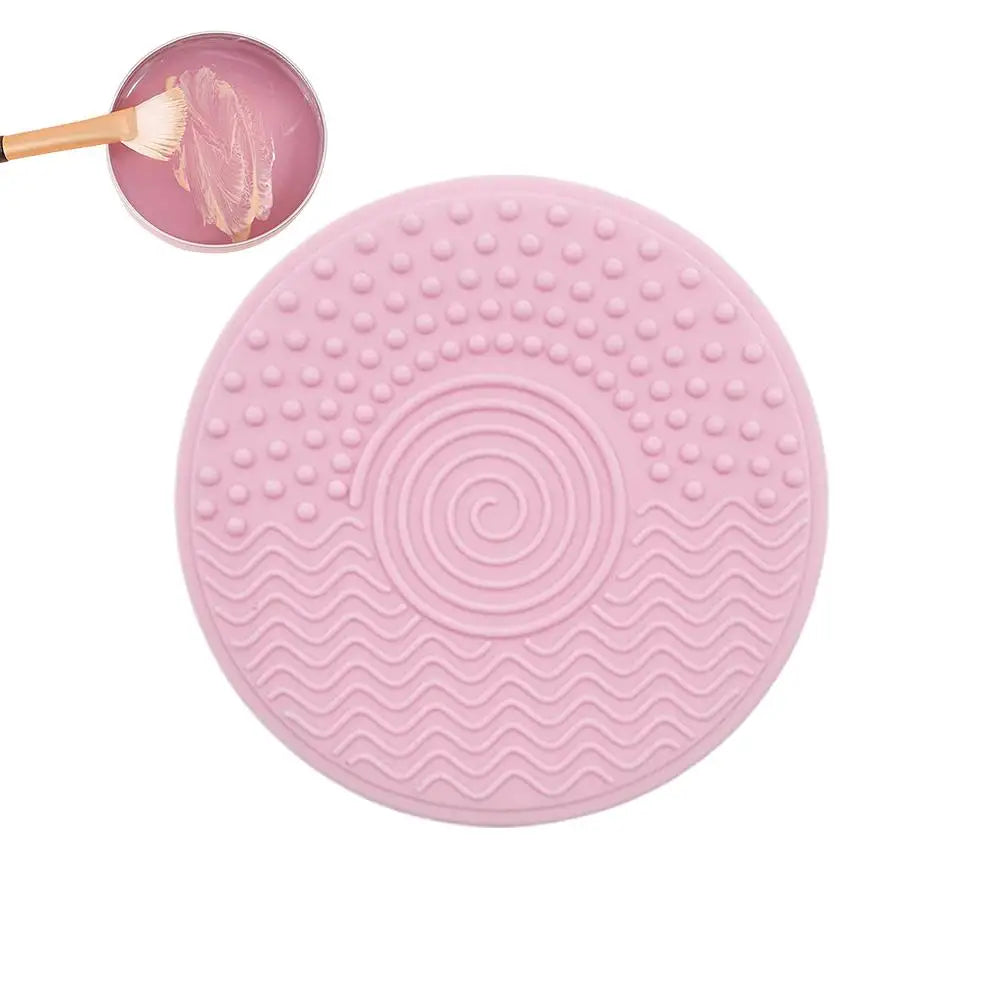 Eelhoe Natural Makeup Brush Cleaner Soap – Portable & Travel Makeup Brush Cleaner Zpaxo pink pad