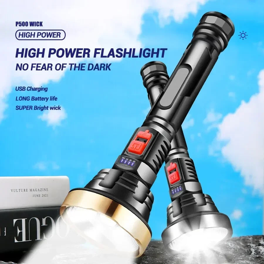 ESMARTER 800 Lumen USB Rechargeable LED Tactical Flashlight