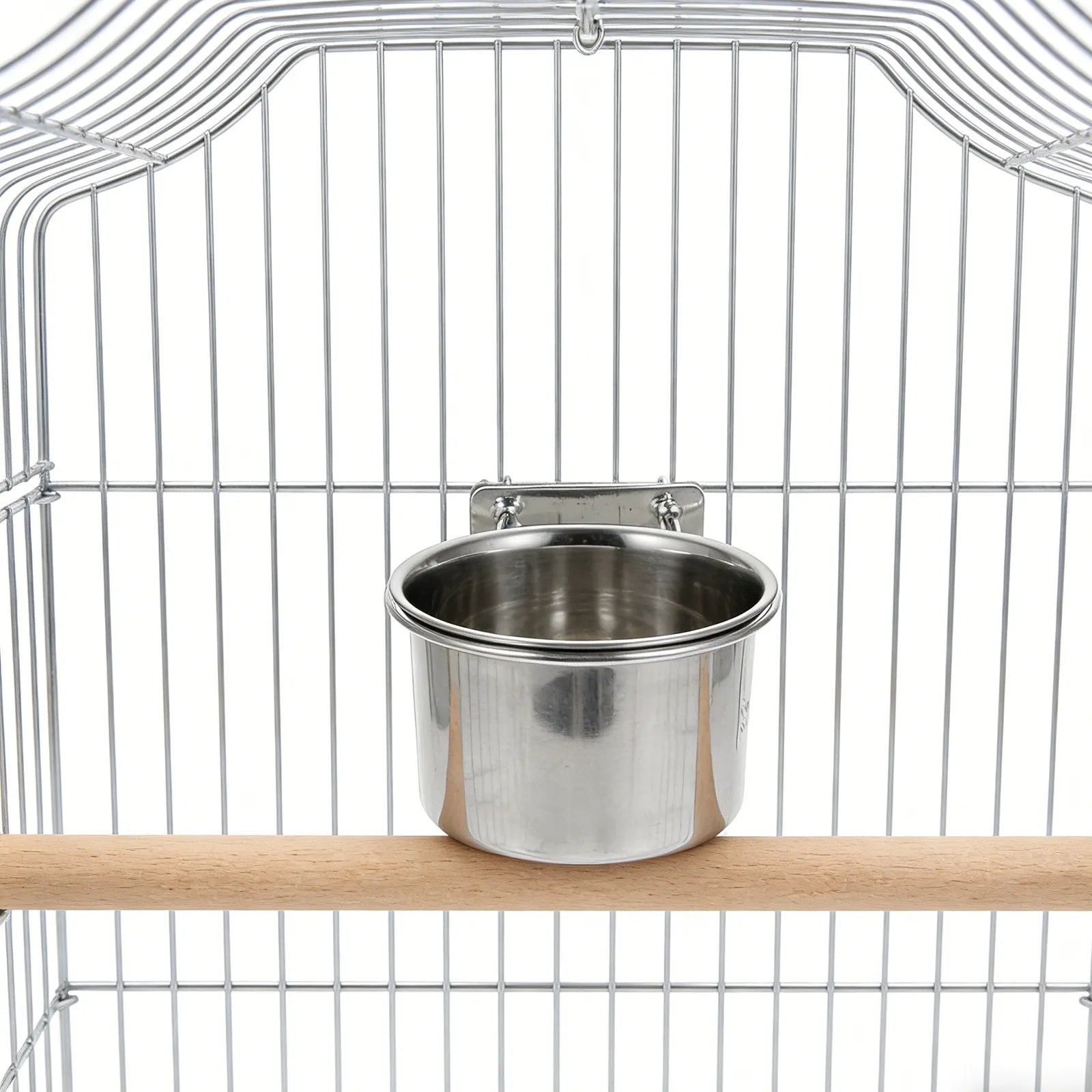 Rustproof Stainless Steel Parrot Bowl Small Pets Bird Hamster