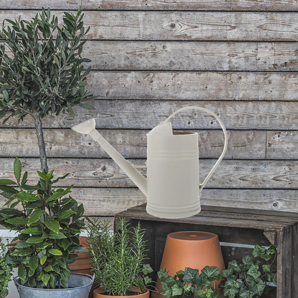 Watering Pot Large Capacity Stainless Steel Long Spout Ergonomic Handle Garden Plant Indoor Outdoor Watering Cans Zpaxo