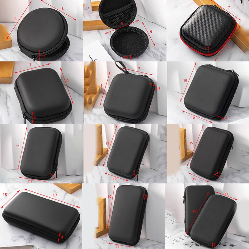 Portable Mini 3C Hard Shell Digital Gadgets Storage Bag Artificial Zpaxo