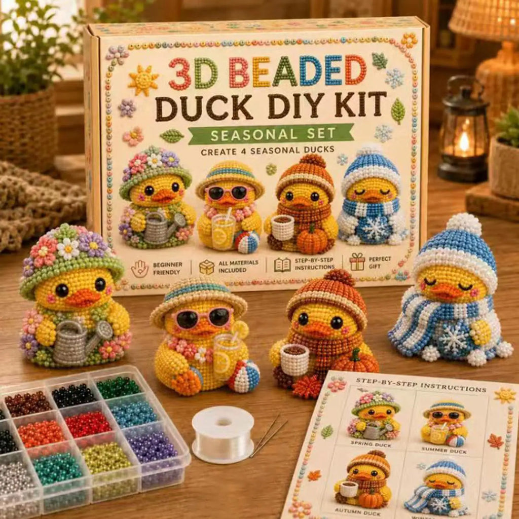 Bead Animal Making Cute Duck Handmade Toys Embroidery Jewelry Craft