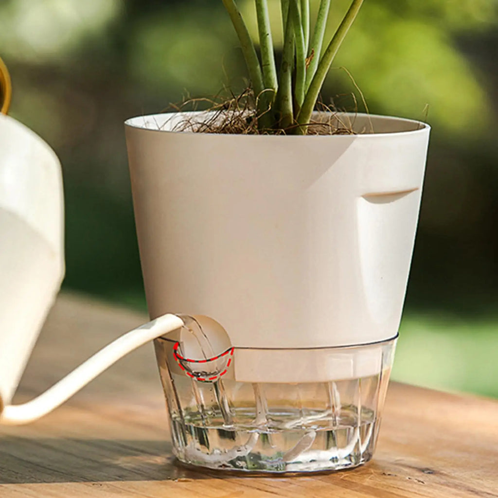 Self Watering Pots 5 Grow Box Nursery Water Level Indicator Indoor